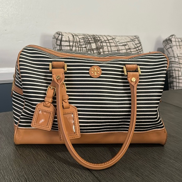 Tory Burch Handbags - Tory Burch striped tote bag